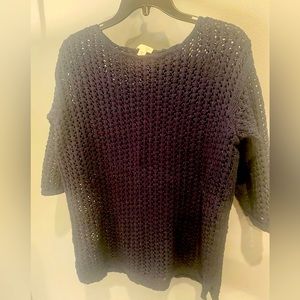 J Jill Navy Medium Sweater